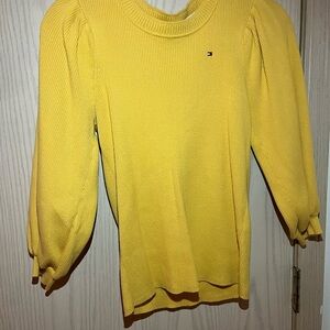 Tommy Hilfiger Mustard Yellow Crewneck Sweater